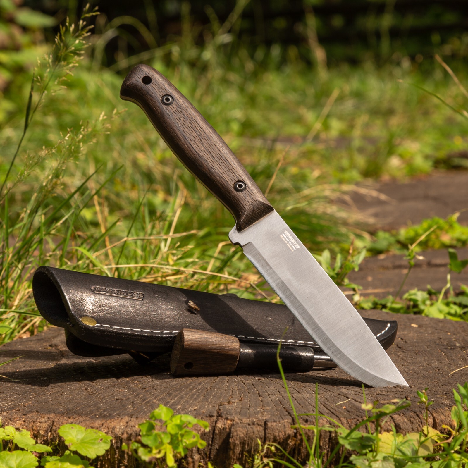BPS Knife Nighthawk Adventurer Full Tang Knife with Leather Sheath & Ferro Rod eBay
