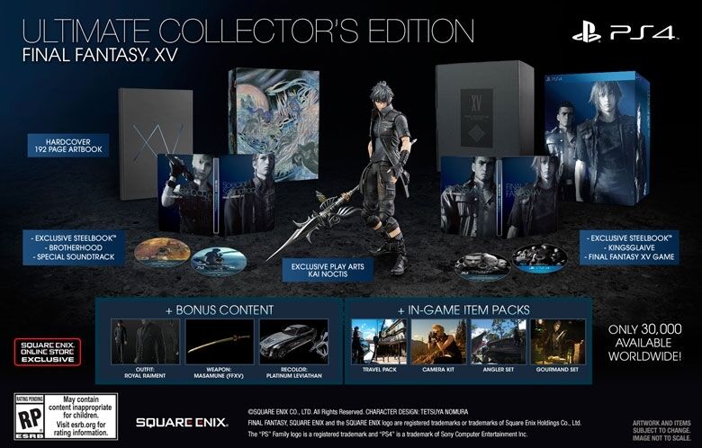 Final Fantasy XV Ultimate Collector's Edition FF15 FFXV ~*On-Hand*~ PS4