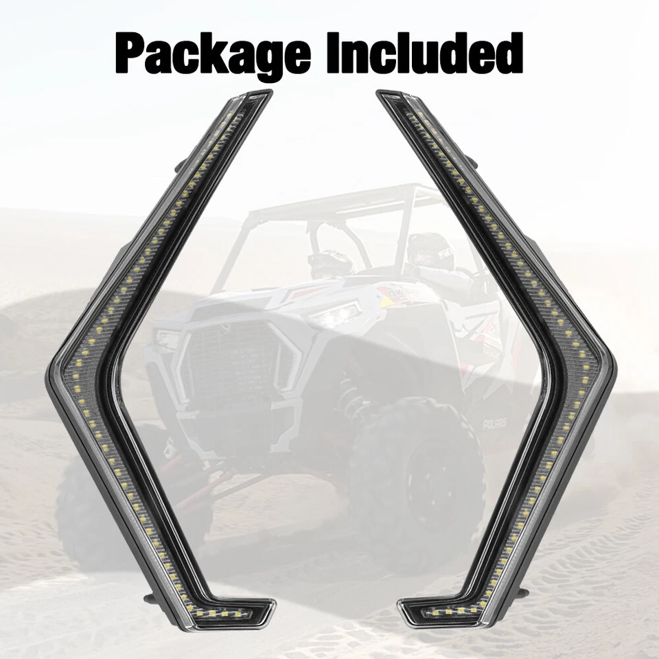 For 2019-2023 Polaris RZR XP 4 Turbo 1000 Front Light LED Fang Accent Light Kit - Image 3 of 4