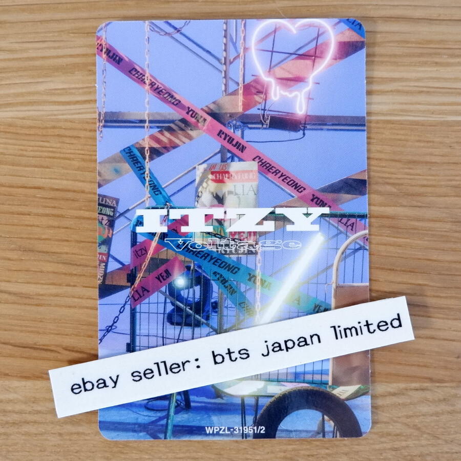 itzy voltage チェキ リュジン ITZY Ryujin Voltage Official Photocard Photo card A B Normal