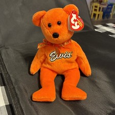 Ty Beanie Baby COCO PRESLEY Orange Elvis Presley Bear New