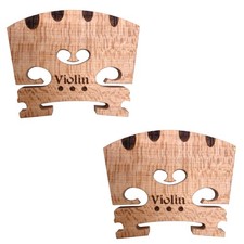 2pcs Violin Bridge 4/4 Full Size Fine Grade Maple Violin Parts Music Instrume...