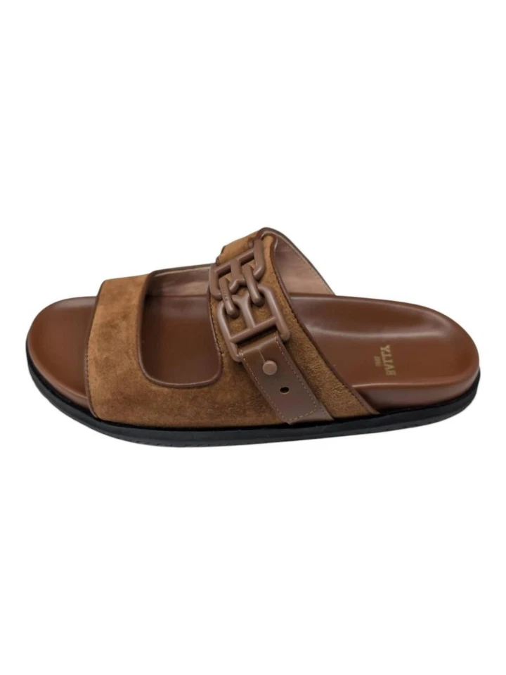 Bally Women's Emma Cuero Suede Leather Sandals Size 4.5 - Image 2 of 4