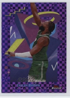 2024-25 Topps Finest Rare Purple X-Fractor 15/75 Jaylen Brown #205 1f7d