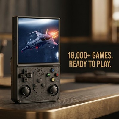 4'' IPS Retro Handheld Game Console 18000 Games 64GB Quad Core Dual Joystick 3D