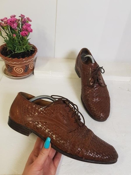 Men Shore Projects Heels Brown Leather 44.5