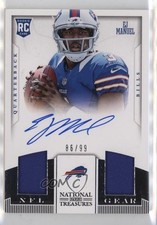 2013 Panini National Treasures Dual Signatures 86/99 EJ Manuel #9 Auto 2u3