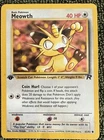Pokémon TCG Meowth 62/82 Team Rocket 1st Edition Regular 40 HP Basic Common