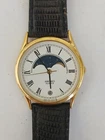 Mens Vintage Seiko Moonphase Watch Working Battery In Used Condition