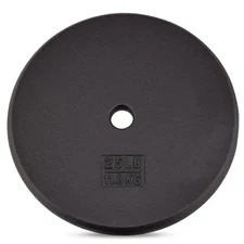 Yes4All Standard 1 Inch Cast Iron Weight Plate 25LB Strength Training Single