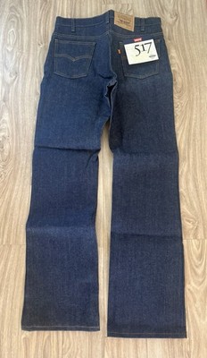Levi's Jeans 517 Size 33x33 Vintage 90's Made In USA Orange Tab NOS OG RECIEPT