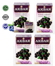 PACK de 4 bolsitas de té de hierbas Akbar GROSELLA NEGRA x 20 hechas en Sri Lanka