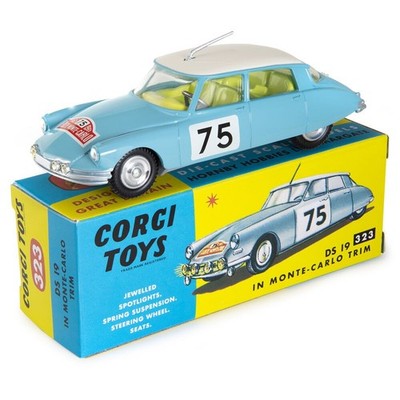 Corgi 323 / CD54321021 Citroen DS 19 in Monte-Carlo Trim in Blau Neu + OVP