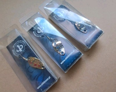 Forellenlöffel x 3 von Oldstream Lures, Polen, 25 mm, 1,5 g, UL Köder