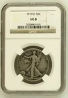 1919 D Walking Liberty Half Dollar VG 8