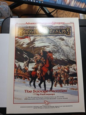 1988 Advanced AD&D Forgotten Realms FR5 the Savage Frontier TSR 9233 Reprint