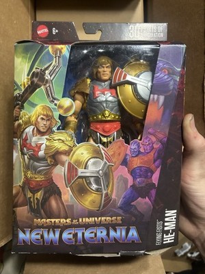 New Eternia HE-MAN Flying Fists Masters of The Universe Masterverse MOTU Damaged