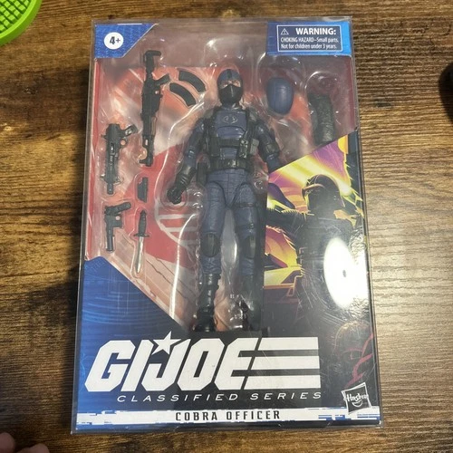 GI JOE CLASSIFIED SERIES COBRA OFFICER 6" INCH FIGURE #37 MISB W/ Protector