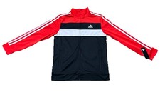 Adidas Essentials 3-Stripes Tiberio tracksuit Zip Jacket Boys Sz L 14/16 NWT