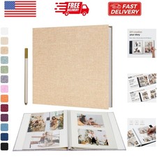 Large Photo Album Self Adhesive for 4x6 5x7 8x10 Pictures Scrapbook Album DIY...
