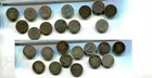 1853 - 1891 LIBERTY SEATED SILVER DIME TYPE COIN LOT OF 13 DIFFERENT AG G VG