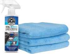 Chemical Guys Total Interior Cleaner & Protectant, 16 Fl 3 Pcs Microfiber Towels