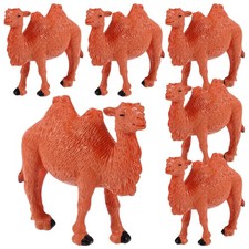  6 Pcs Tiny Camel Figurines Lifelike Animal Models Toys Miniature Landscape