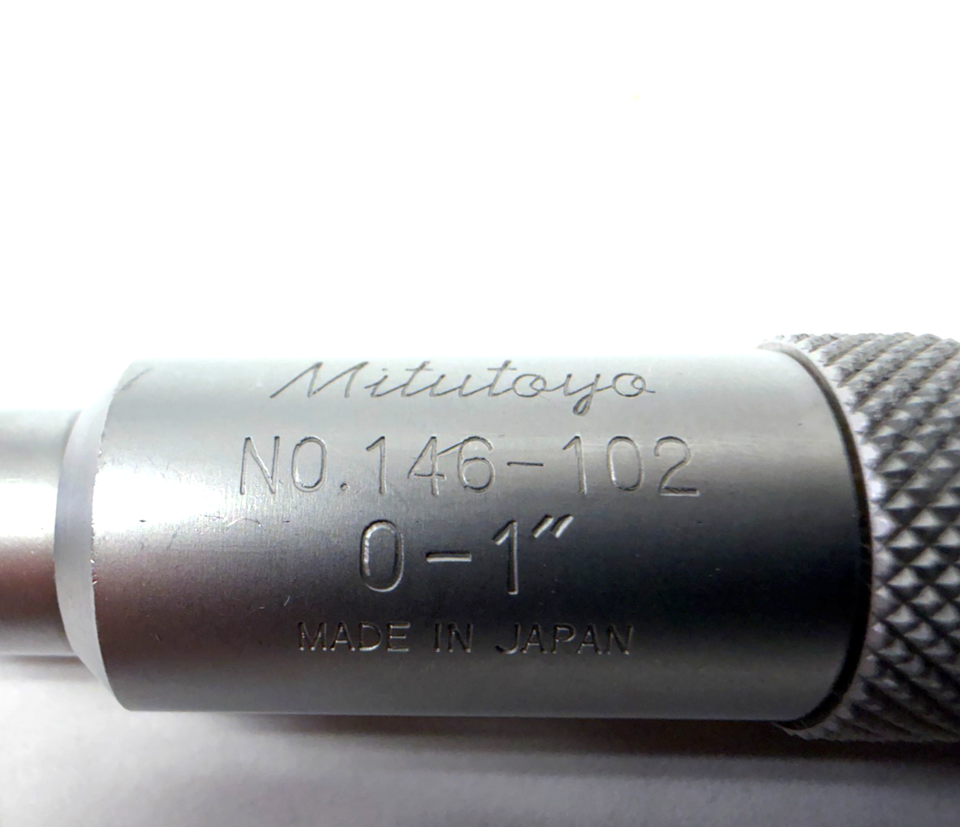 Mitutoyo 146-102 Groove Micrometer 0-1