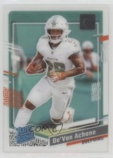 2023 Panini Clearly Donruss Rated Rookie De'Von Achane #59 1by6