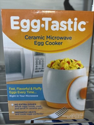Egg-Tastic Ceramic Microwave Egg Cooker - As Seen On TV Kitchen Gadget Vintage