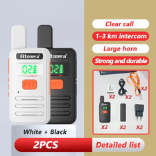 Compact 2 Pack Mini Walkie Talkies - Portable Two-Way Radios for Outdoors