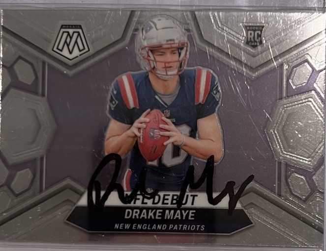 Drake Maye Rookie Card 2024 Panini Mosaic # 273.