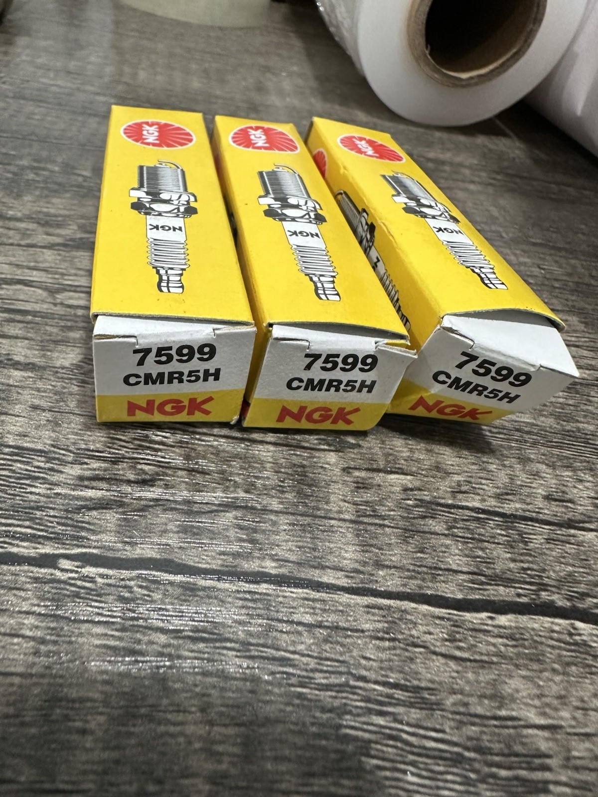 NGK 7599 CMR5H Standard Spark Plug - Set of 3