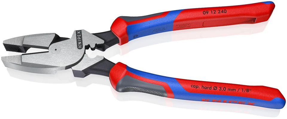 Alicates de liniero Knipex High Leverage 9,5" 09 12 240 Foto 3 de 4