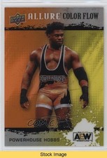 2022 Upper Deck Allure AEW Color Flow Orange Yellow Powerhouse Hobbs READ 1j01