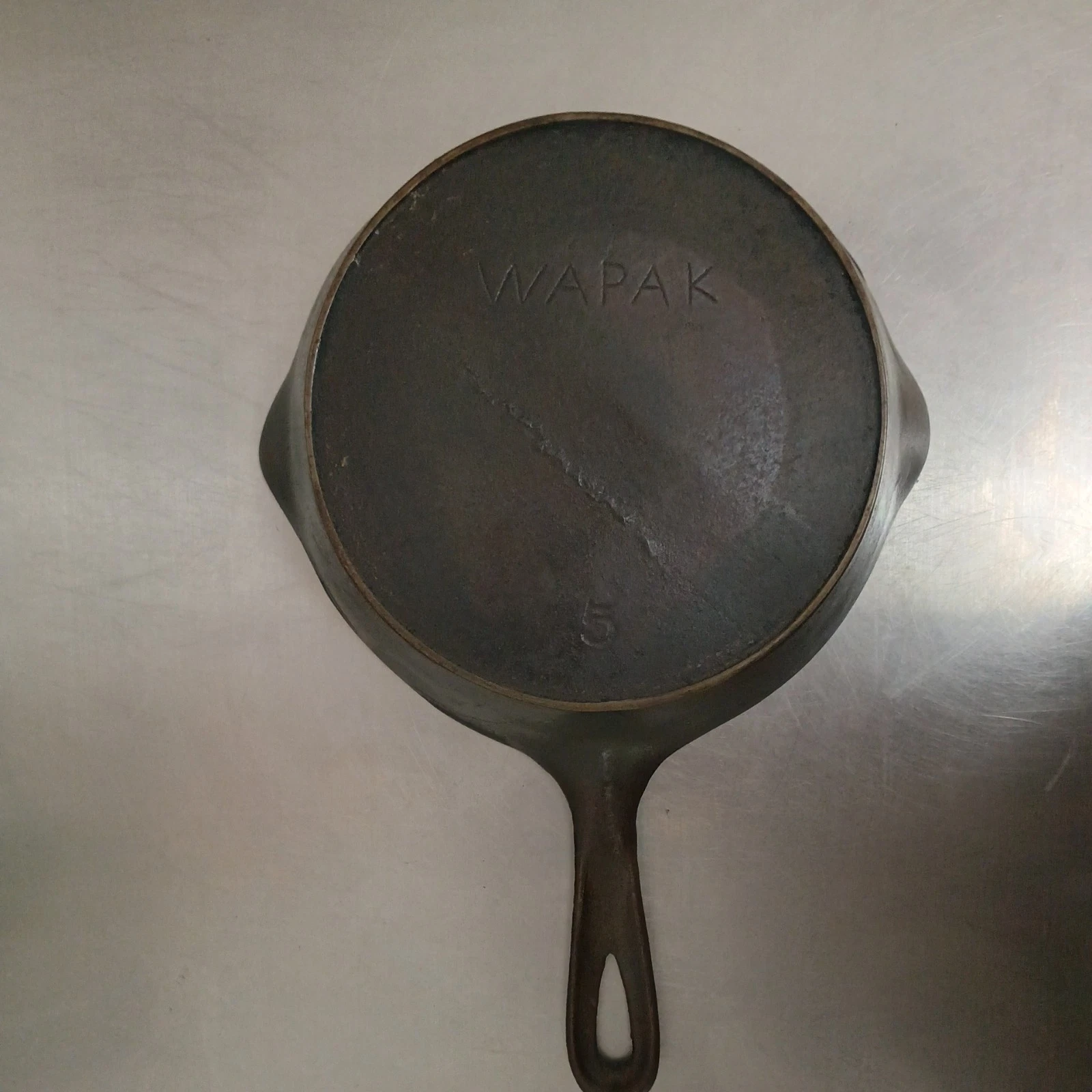Wapak Cast Iron #5 Skillet