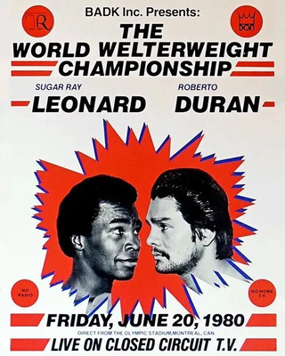 1980 Boxers Roberto Duran Vs Sugar Ray Leonard  4x6 PHOTO PRINT