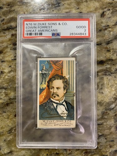 1888 N76 Duke #12 Edwin Forrest