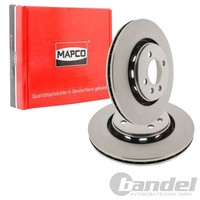 2X Mapco Bremsscheiben 280Mm BelÜFtet Vorne Passend FüR Seat Cordoba Ibiza Toled