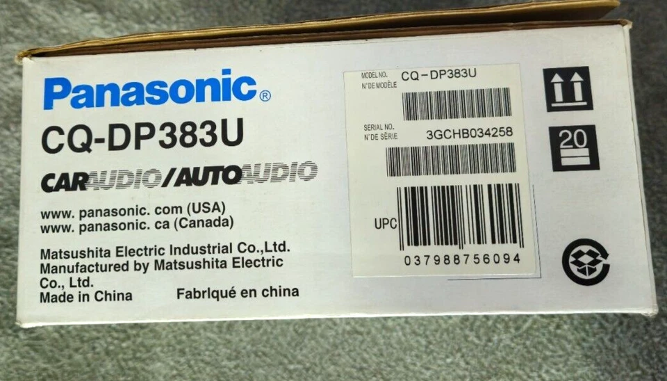 Panasonic CQ-DP383U Removable face MP3/WMA CD Player / Receiver remote Vintage - Image 4 of 4