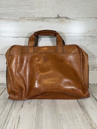 Hartmann Leder Aktentasche Handgepäck Messenger Schultertasche braun mit Gurt & Schloss - Bild 7 von 17