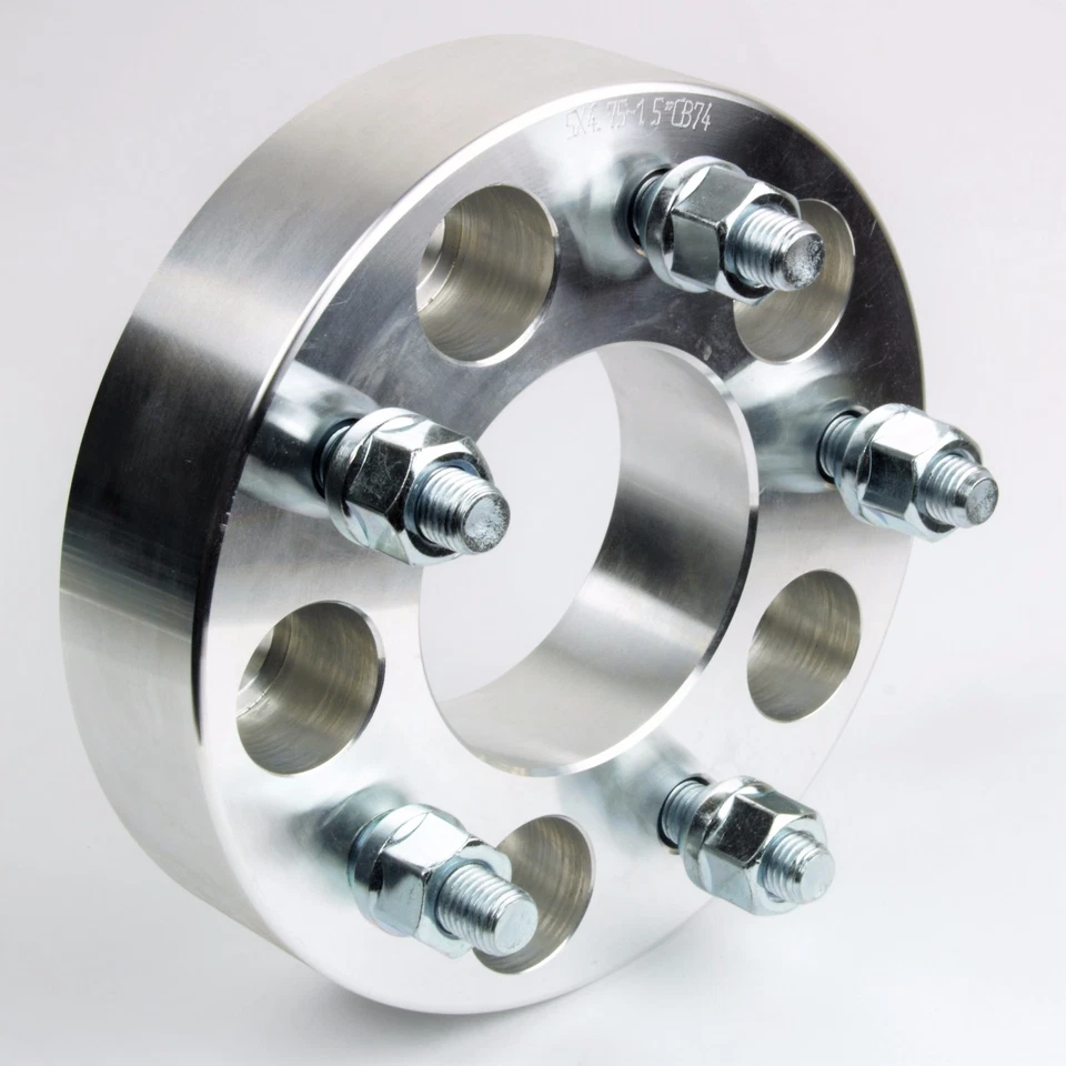 Espaçador de roda 4 peças 1,25" 5x5,5 CB108mm, 12x1,25 parafusos prisioneiros, para Suzuki XL-7, Trackers - Imagem 3 de 4