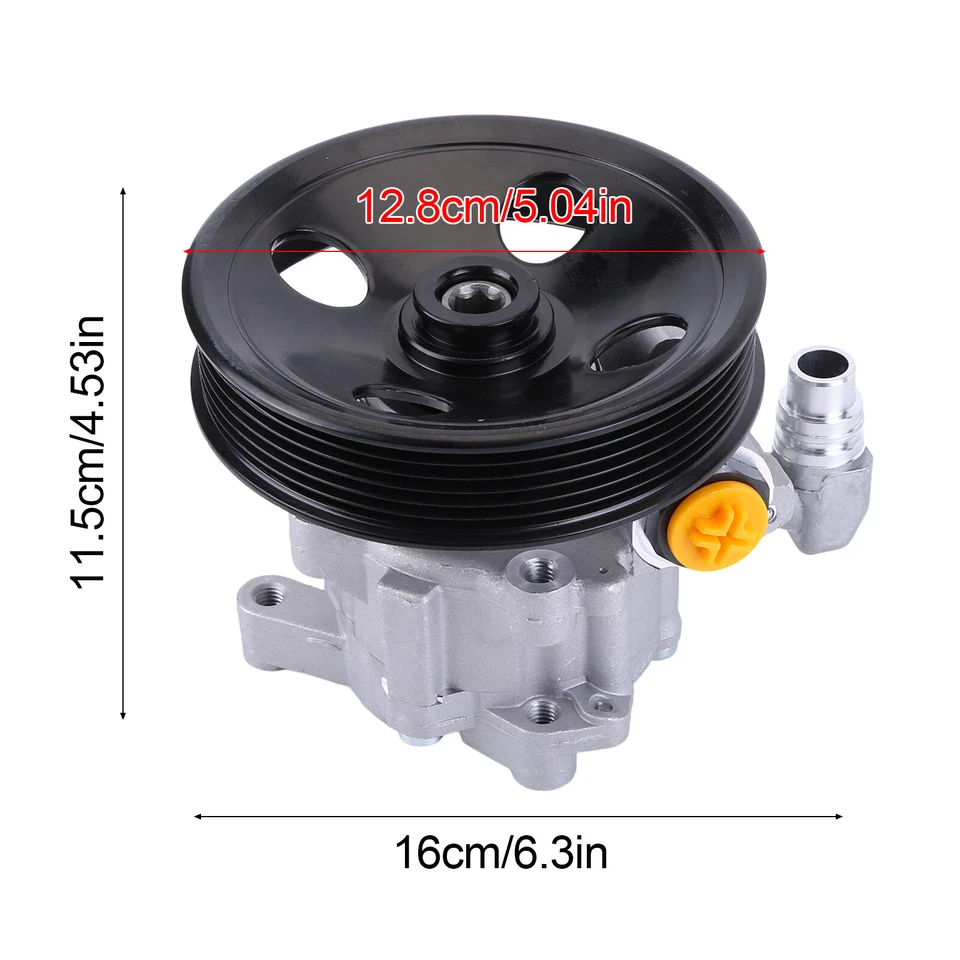 Power Steering Pump W/Pulley 0044669401 For 2006 Mercedes Benz CLS500 CLS55 AMG - Image 2 of 4
