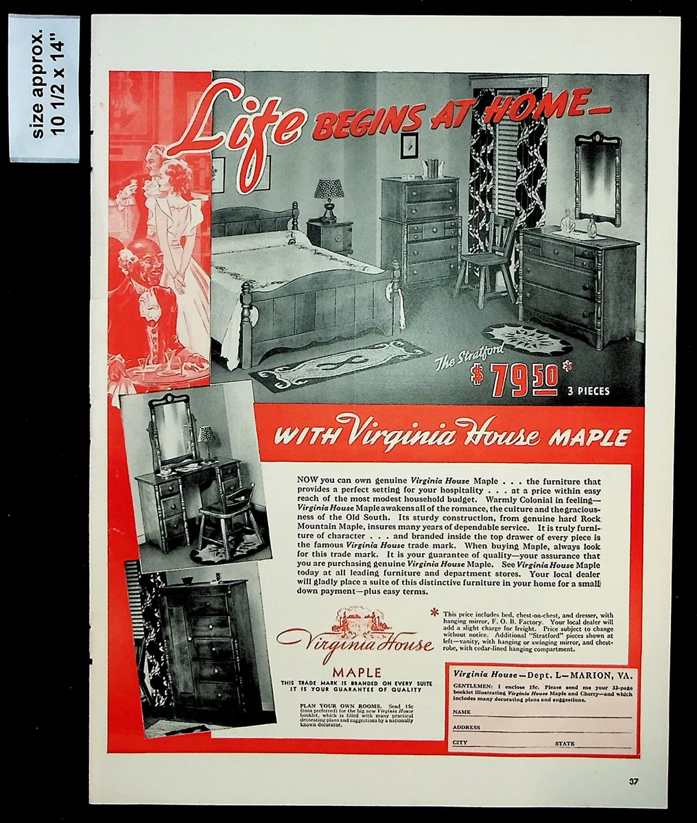 Virginia house clearance maple furniture