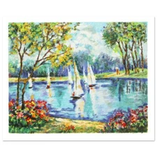 " Untitled " Signed Serigraph on  Paper by  Dimitri Polak .