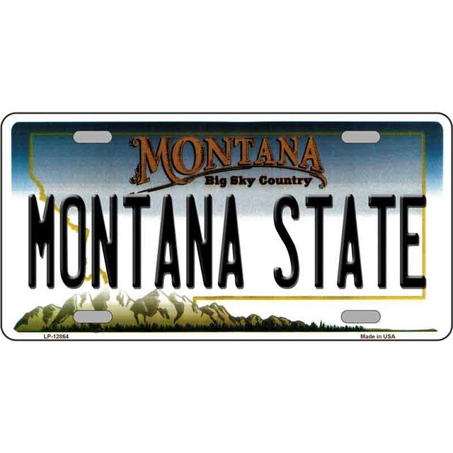 Montana State License Plate Metal Sign Plaque Art Car Truck Wall Home Decor