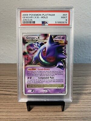 2009 Pokemon Platinum Gengar Lv.X Arceus 97/99 PSA 9 – Zapp! Comics