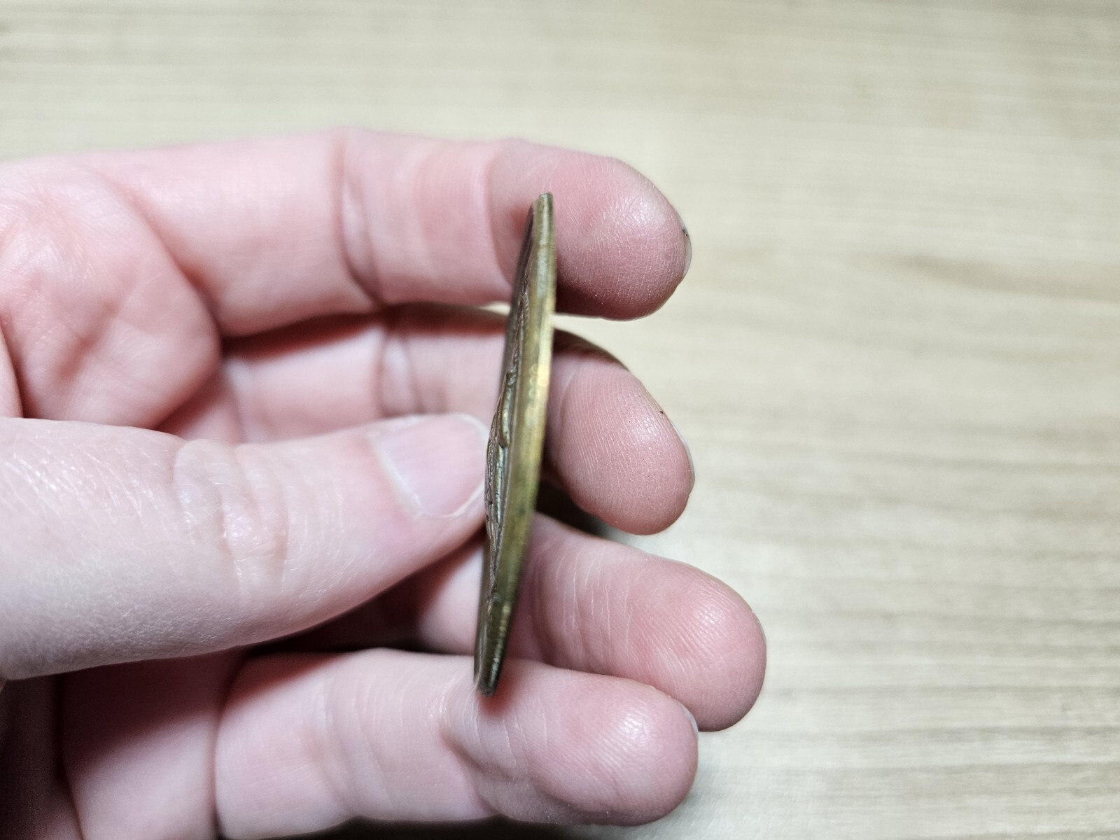 Vintage Wheeler & Wilson Mfg Co Bridgeport CT Sewing Machines Brass? Emblem