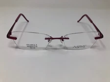ASPIRE Rimless Plastic Eyeglasses Frame COLORFUL E MAGENTA 05 52-18 M304