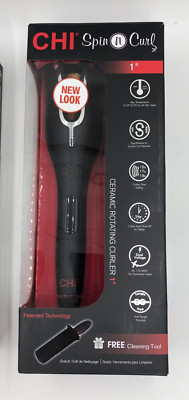CHI Spin N Curl in Onyx Black. Ideal for Shoulder-Length Hair between 6-16 